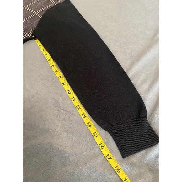 Neiman Marcus Mens Plaid Wool Sweater - Picture 6 of 7